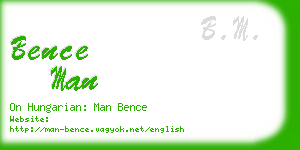 bence man business card